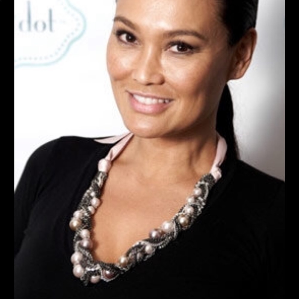 Stella & dot Colette silver pearl necklace